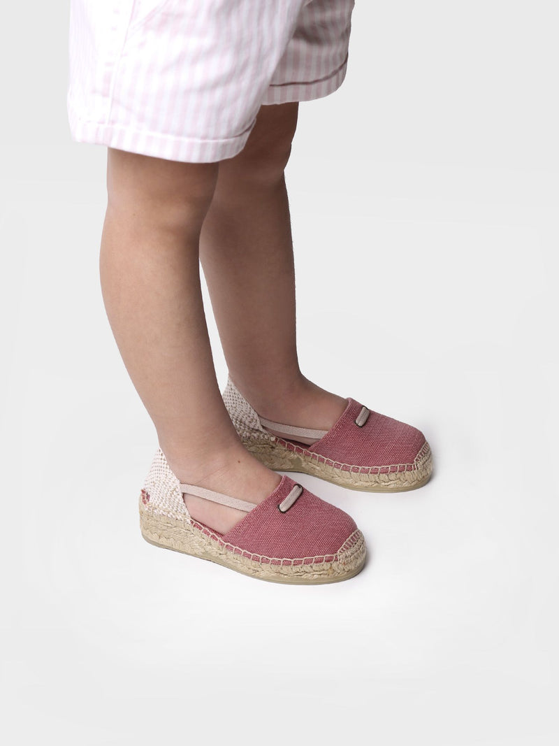 حذاء اسبادريل اطفال وردي ايورا في| توني بونس