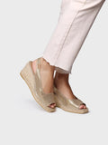 FIORE - Women's wedge espadrille in dyed jute