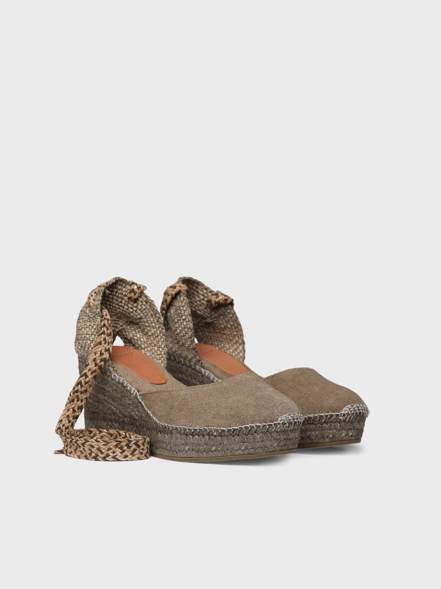 حذاء اسبادريل نسائي اخضر لشبوا