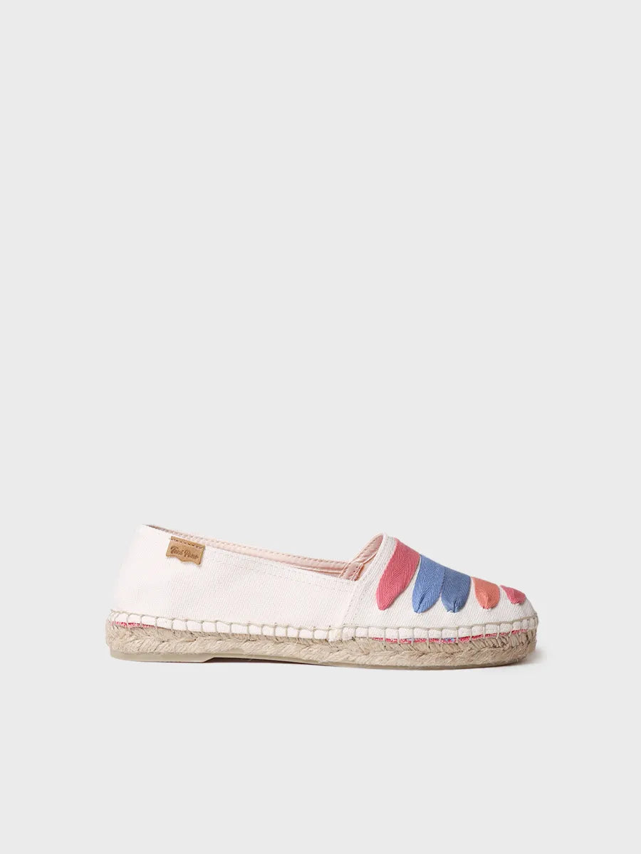 حذاء إسبادريل نسائي مسطح مزود بأشرطة