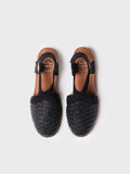 SIRACUSA - Closed espadrille for women in braided leather with wedge