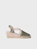 Women's shiny vegan espadrilles - TRITON