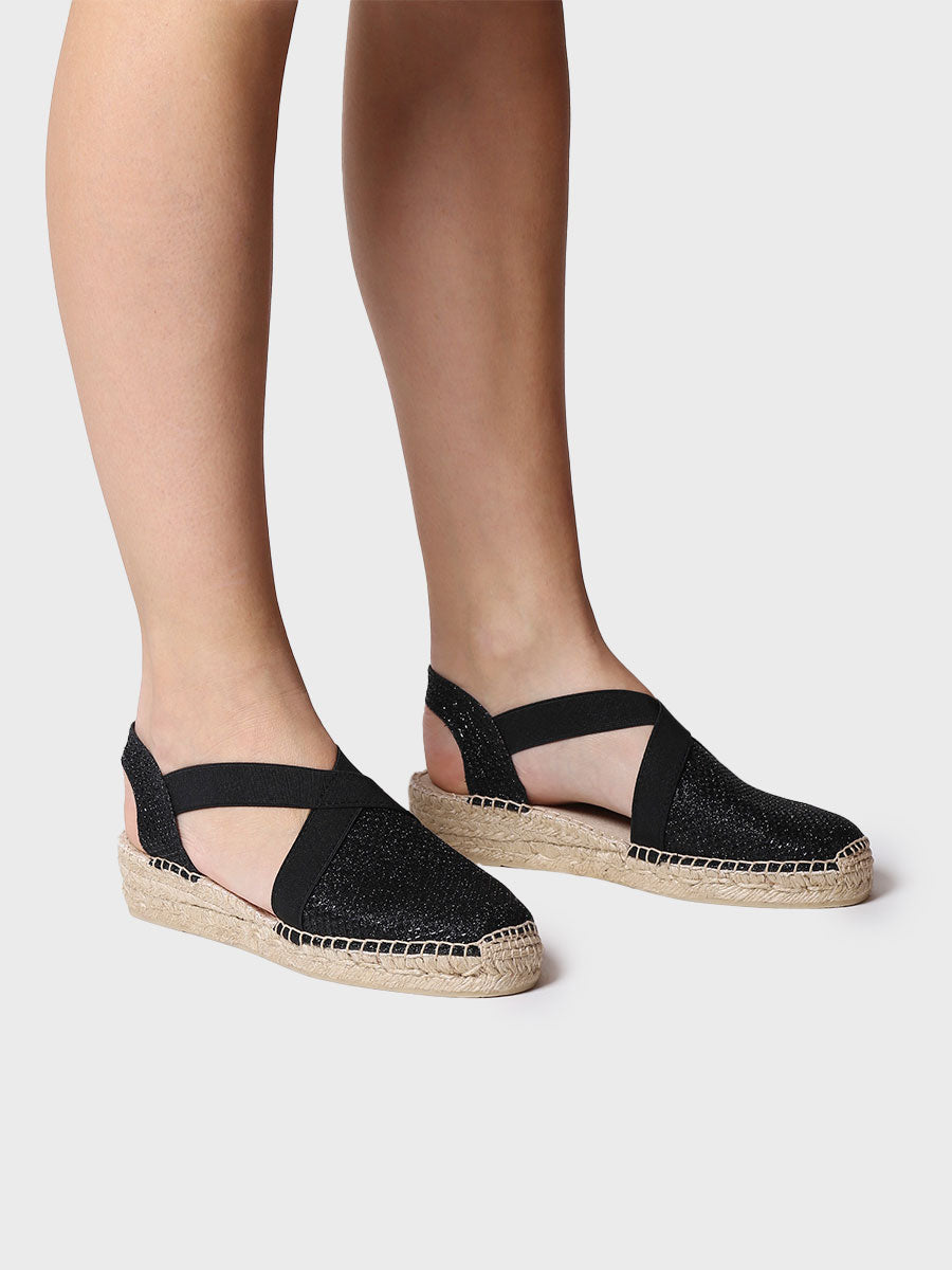 حذاء اسبادريل نسائي اسود فيلنو